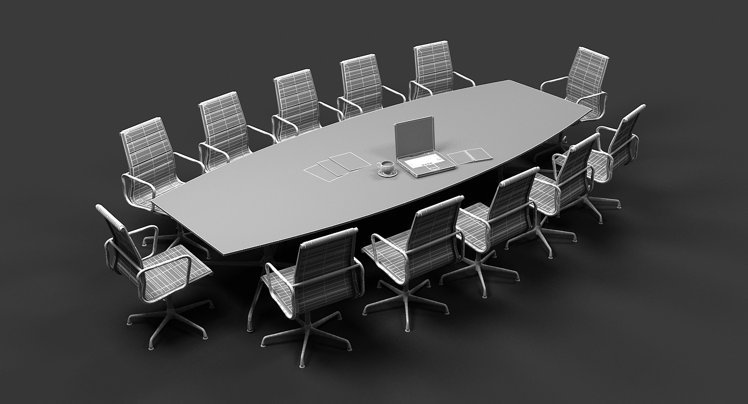 ArtStation Eames Conference Table and chair Set Resources